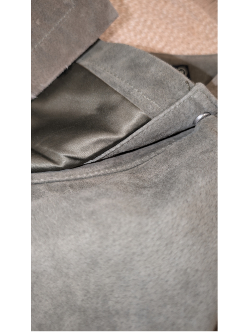 Women's BlankNYC Suede Wrap Mini Skirt Taupe Size 31 - Picture 8 of 10